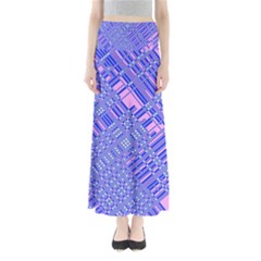 Root Humanity Barcode Purple Pink And Galuboi Full Length Maxi Skirt