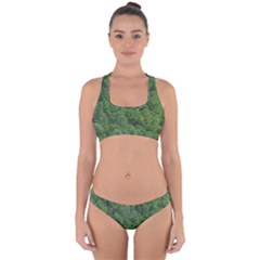 Leafy Forest Landscape Photo Cross Back Hipster Bikini Set by dflcprintsclothing
