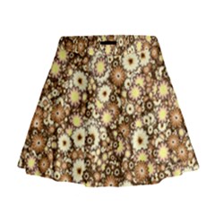 Flower Bomb 3b Mini Flare Skirt by PatternFactory