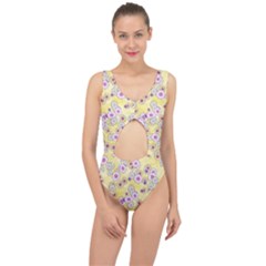 Flower Bomb 10 Center Cut Out Swimsuit by PatternFactory