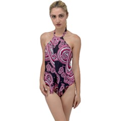 Concentric Circles C Go With The Flow One Piece Swimsuit by PatternFactory