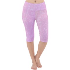 Jubilee Pink Lightweight Velour Cropped Yoga Leggings by PatternFactory