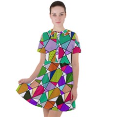 Power Pattern 821-1a Short Sleeve Shoulder Cut Out Dress  by PatternFactory