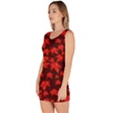 Red Oak And Maple Leaves Bodycon Dress View2