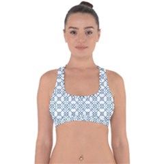 Arabic Vector Seamless Pattern Cross Back Hipster Bikini Top  by webstylecreations