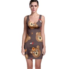 Bears-vector-free-seamless-pattern1 Bodycon Dress by webstylecreations
