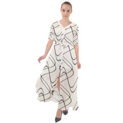 Retro Fun 821d Waist Tie Boho Maxi Dress by PatternFactory