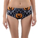 Pumpkin Pattern Reversible Mid-Waist Bikini Bottoms View1