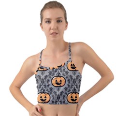 Pumpkin Pattern Mini Tank Bikini Top by InPlainSightStyle