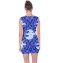 Ghost Pattern Lace Up Front Bodycon Dress View2