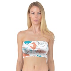 Funny Dinosaurs Kids Bandeau Top by SychEva