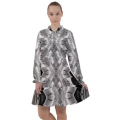 Compressed Carbon All Frills Chiffon Dress by MRNStudios