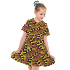 Modern Zippers Kids  Short Sleeve Shirt Dress by Sparkle