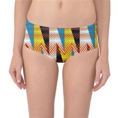 Digital Tringles Mid-waist Bikini Bottoms by Sparkle