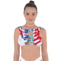 Statue Of Liberty Independence Day Poster Art Bandaged Up Bikini Top View1