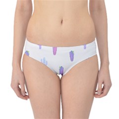 Purple And Blue Cacti Hipster Bikini Bottoms by SychEva