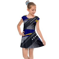 Science-fiction-sci-fi-sci-fi-logo Kids  Cap Sleeve Dress
