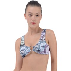 Compass-direction-north-south-east Ring Detail Bikini Top by Sudhe