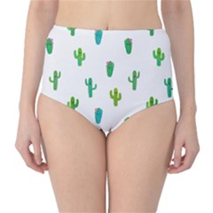 Funny Cacti With Muzzles Classic High-waist Bikini Bottoms by SychEva