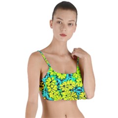Chrysanthemums Layered Top Bikini Top  by Hostory