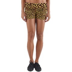 Fur-leopard 2 Yoga Shorts by skindeep