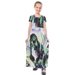 In Orbit Kids  Short Sleeve Maxi Dress by MRNStudios