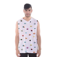 Cute Bright Little Cars Men s Basketball Tank Top by SychEva