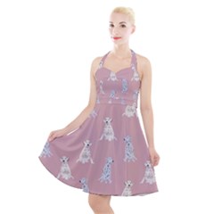 Dalmatians Favorite Dogs Halter Party Swing Dress  by SychEva