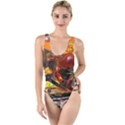 Through Space And Time 2 High Leg Strappy Swimsuit View1