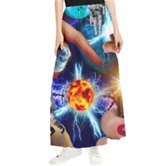 Journey To The Forbidden Zone Maxi Chiffon Skirt by impacteesstreetwearcollage