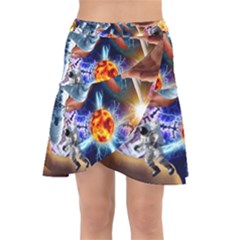 Journey To The Forbidden Zone Wrap Front Skirt by impacteesstreetwearcollage