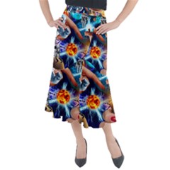 Journey To The Forbidden Zone Midi Mermaid Skirt by impacteesstreetwearcollage