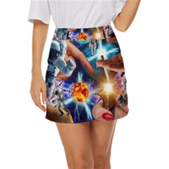 Journey To The Forbidden Zone Mini Front Wrap Skirt by impacteesstreetwearcollage