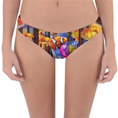 Outside The Window-swimming With Fishes Reversible Hipster Bikini Bottoms by impacteesstreetwearcollage