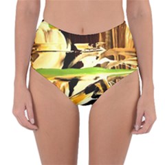 Grasshopper-1-1 Reversible High-waist Bikini Bottoms by bestdesignintheworld