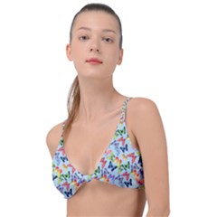 Beautiful Bright Butterflies Are Flying Knot Up Bikini Top by SychEva