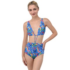 Bright Butterflies Circle In The Air Tied Up Two Piece Swimsuit by SychEva