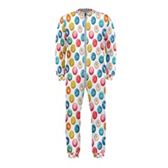 Multicolored Sweet Donuts Onepiece Jumpsuit (kids) by SychEva