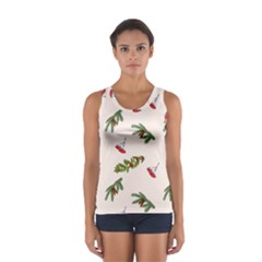 Rowan Branches And Spruce Branches Sport Tank Top  by SychEva