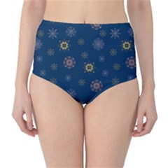 Magic Snowflakes Classic High-waist Bikini Bottoms by SychEva