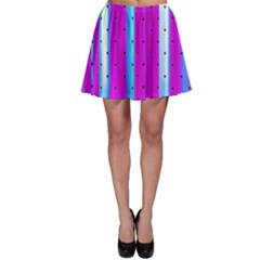 Warped Stripy Dots Skater Skirt by essentialimage365