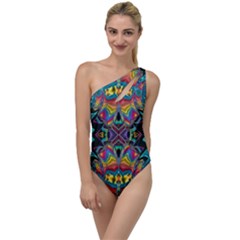 375 Chroma Digital Art Custom Kal00012 To One Side Swimsuit by Drippycreamart