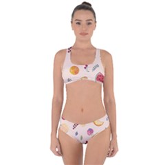 Summer Fruit Criss Cross Bikini Set by SychEva