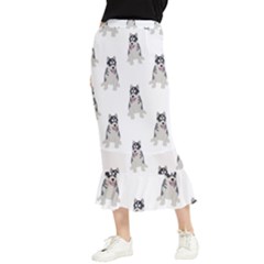 Cute Husky Puppies Maxi Fishtail Chiffon Skirt by SychEva