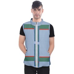 Abstract Pattern Geometric Backgrounds   Men s Puffer Vest by Eskimos