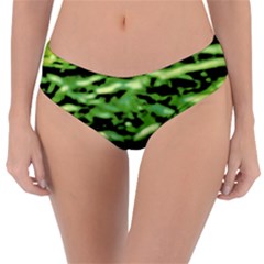 Green  Waves Abstract Series No11 Reversible Classic Bikini Bottoms by DimitriosArt