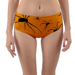 Scary Long Leg Spiders Reversible Mid-waist Bikini Bottoms by SomethingForEveryone