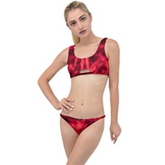 Cadmium Red Abstract Stars The Little Details Bikini Set by DimitriosArt