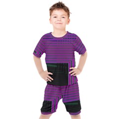 Gradient Kids  Tee And Shorts Set by Sparkle