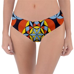 Abstract Pattern Geometric Backgrounds   Reversible Classic Bikini Bottoms by Eskimos